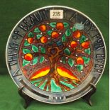 Limited edition tree of life dish, no 36 of 1000.