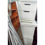 Large Ikea cabinet with drawers and shelves and mirror on poles