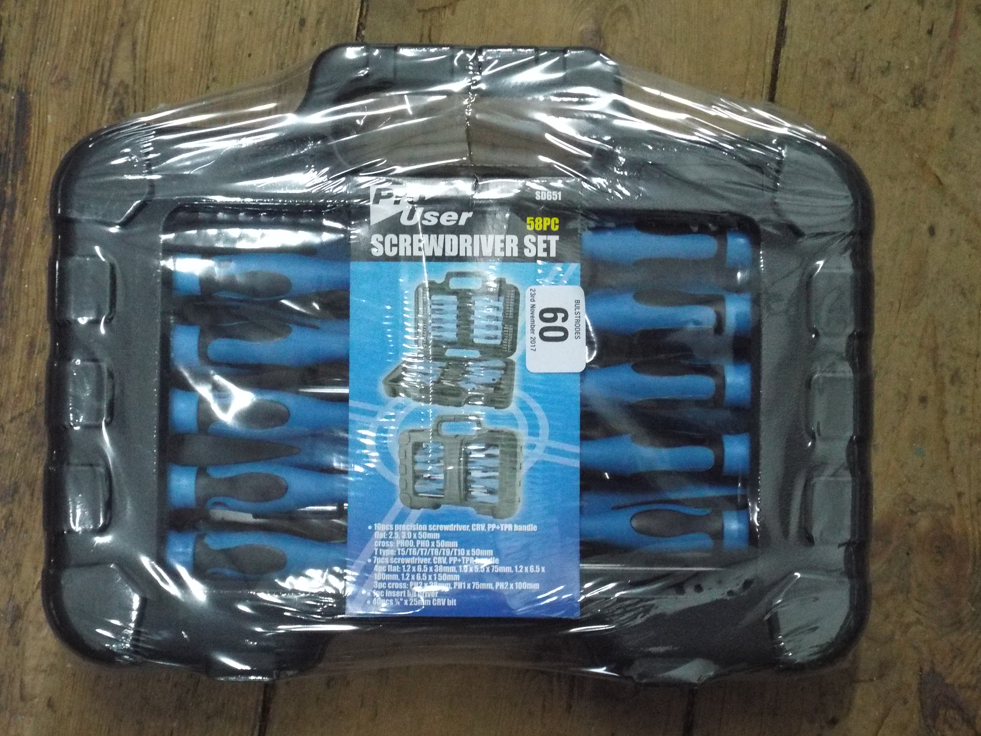 New 58 piece screwdriver set