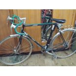 Vintage Elswick Hobper road cycle with racing handlebars and rear rack