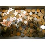 A large accumulation of pre-decimal coins to include farthings, half penny's,