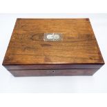 Regency rosewood writing box,