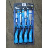 New four piece wood chisel set