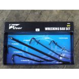 New five piece wrecking bar set