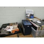 Two boxes of LP records,