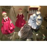 Two Worcester Grandmother Dress figures,