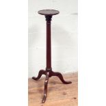 Victorian mahogany torchere on tripod and Corinthian column base