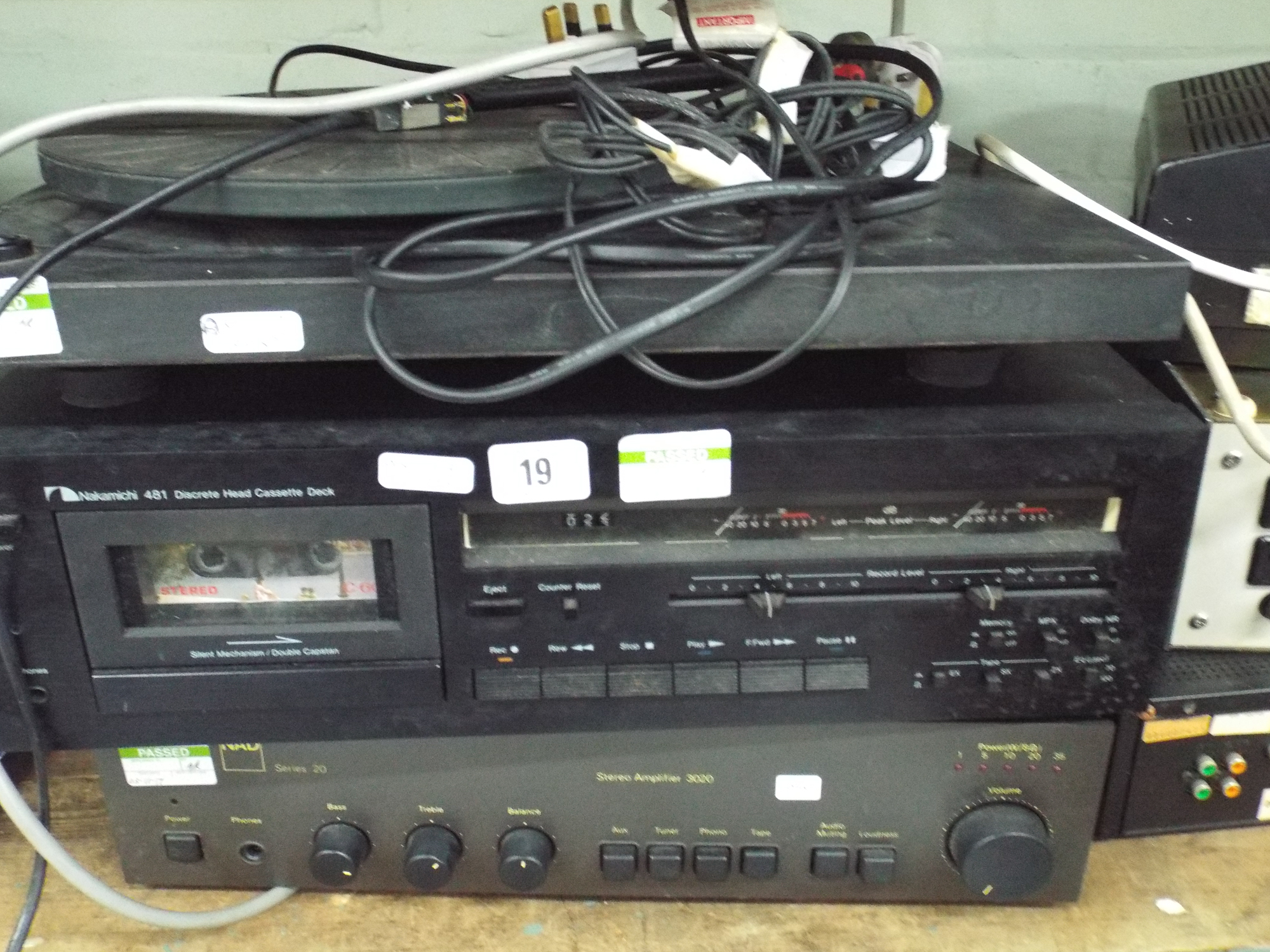 Quantity of stacking music systems including radio, tape etc,