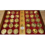 South African silver gilt commemorative coin collection,