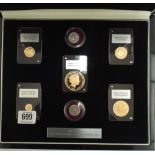 Battle of Hastings premium sovereign set comprising quintuple sovereign, double, full,