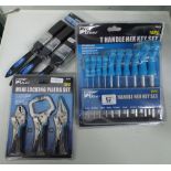 New ten piece T handled hex key set,