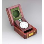 Decks-Chronometer, Polet (Poliot) UdSSR. Metallgehäuse vernickelt, Ø 6,3 cm. ArabischeZiffern,