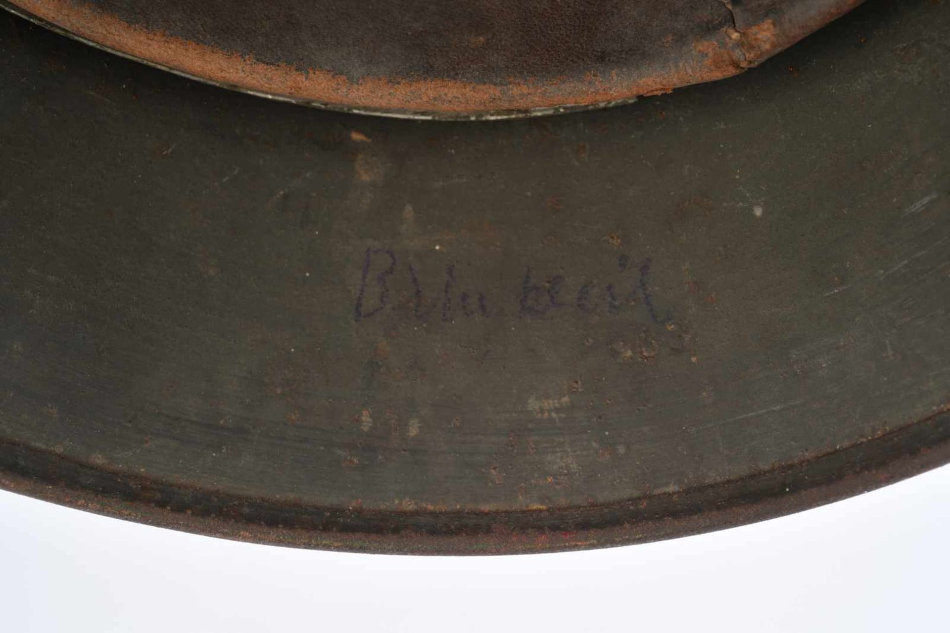 Casque nominatif de la Heer. Coque de casque 40, fabrication « Q62 », numéro de lot illisible. - Image 4 of 4