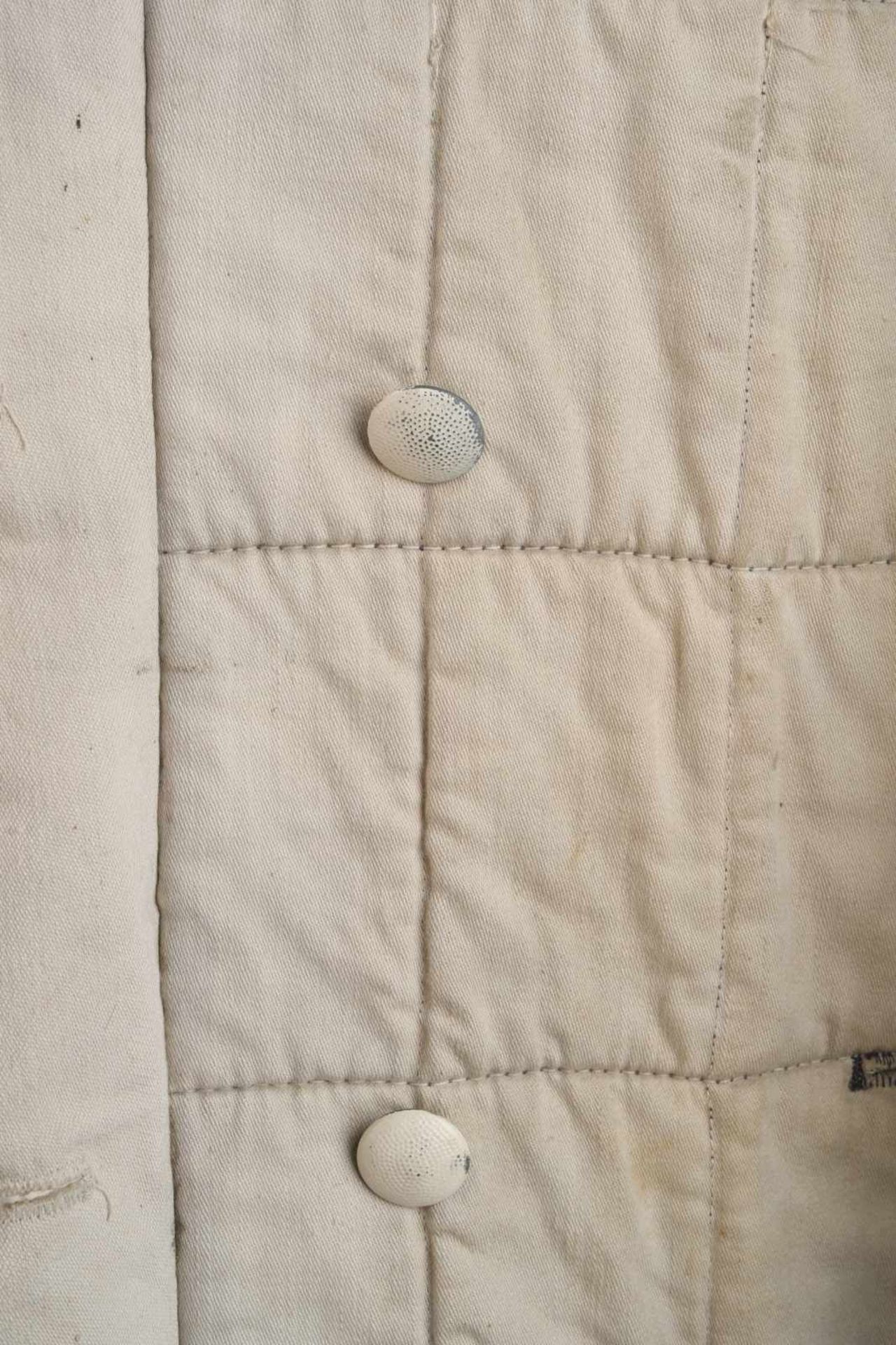 Veste hivernale de la Heer. Veste réversible Felgrau/blanc, molletonné. Tous les boutons sont - Bild 4 aus 4