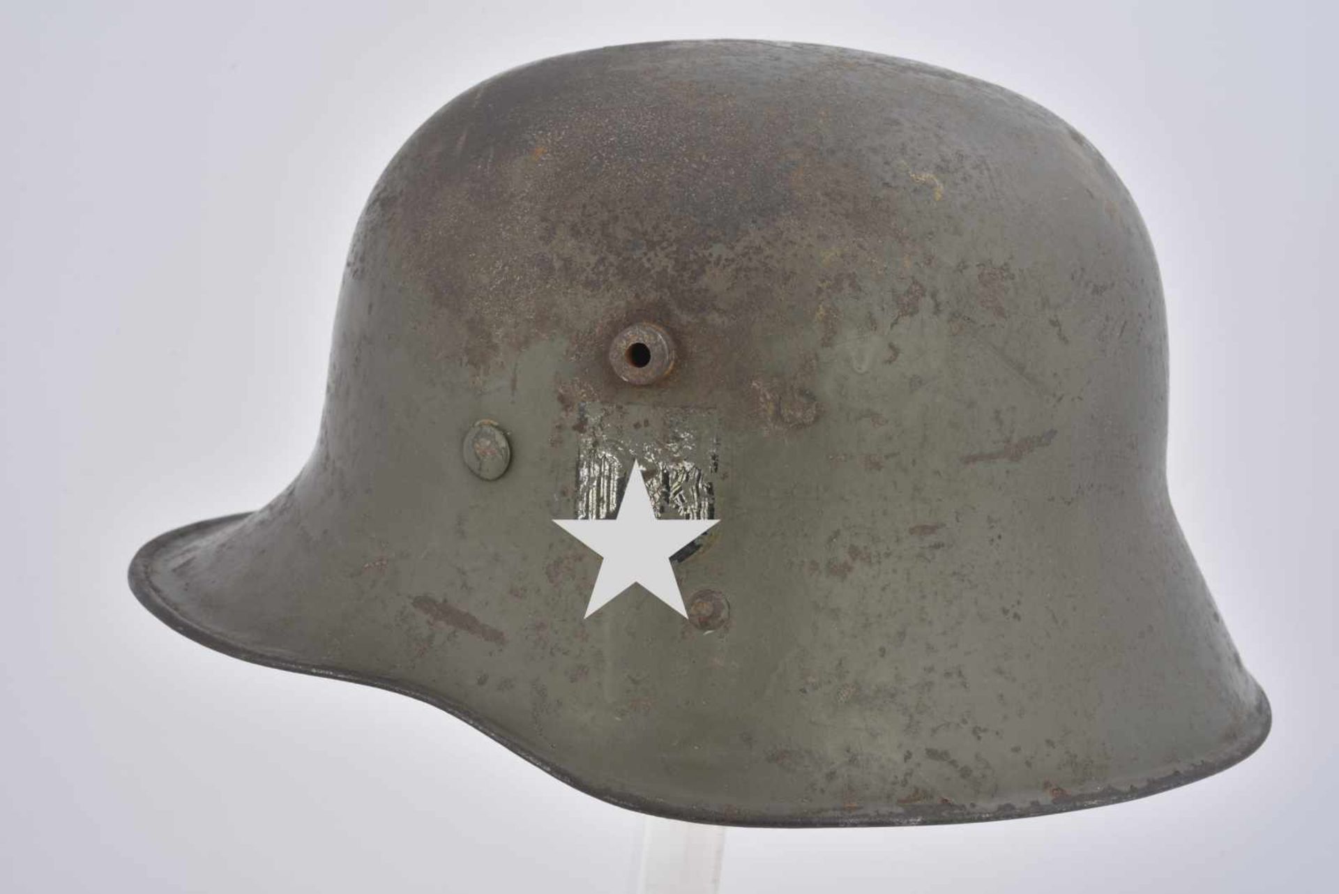 Casque de la Heer nominatif. Coque de casque type première guerre mondiale. Fabrication « BCS