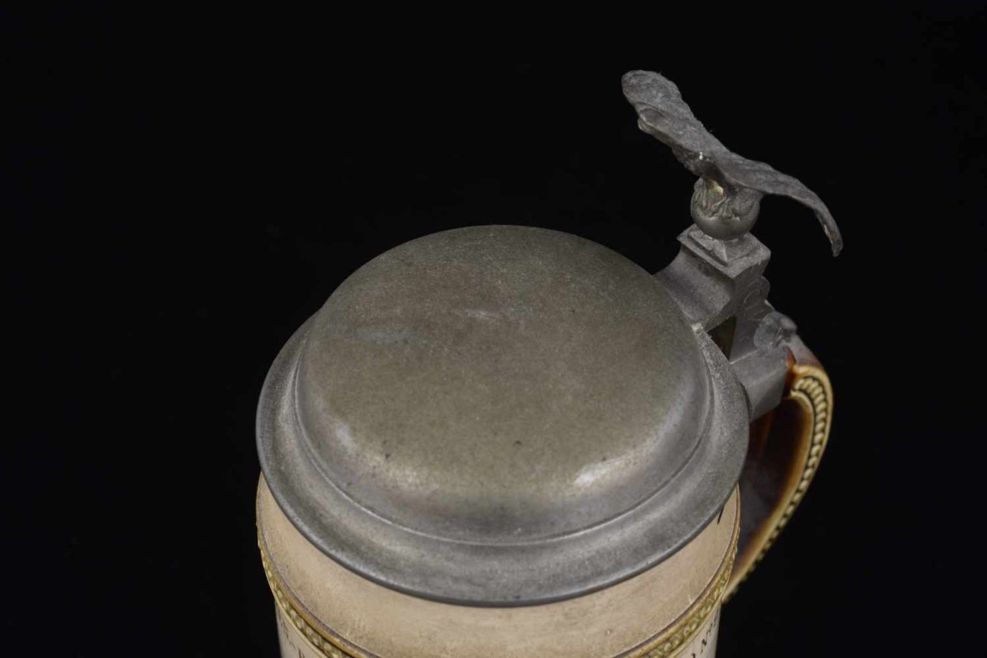 Chope de réserviste de Grenadiers Chope en grès d'un demi-litre attribuée à : Colbergsches Gren. - Bild 2 aus 4