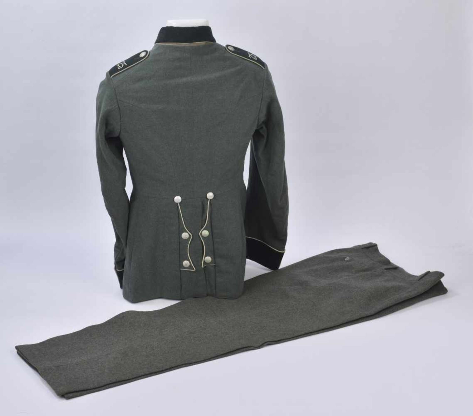 Waffenrock et pantalon du 75ème Régiment dinfanterieWaffenrock en gabardine Feldgrau, modèle - Bild 4 aus 4
