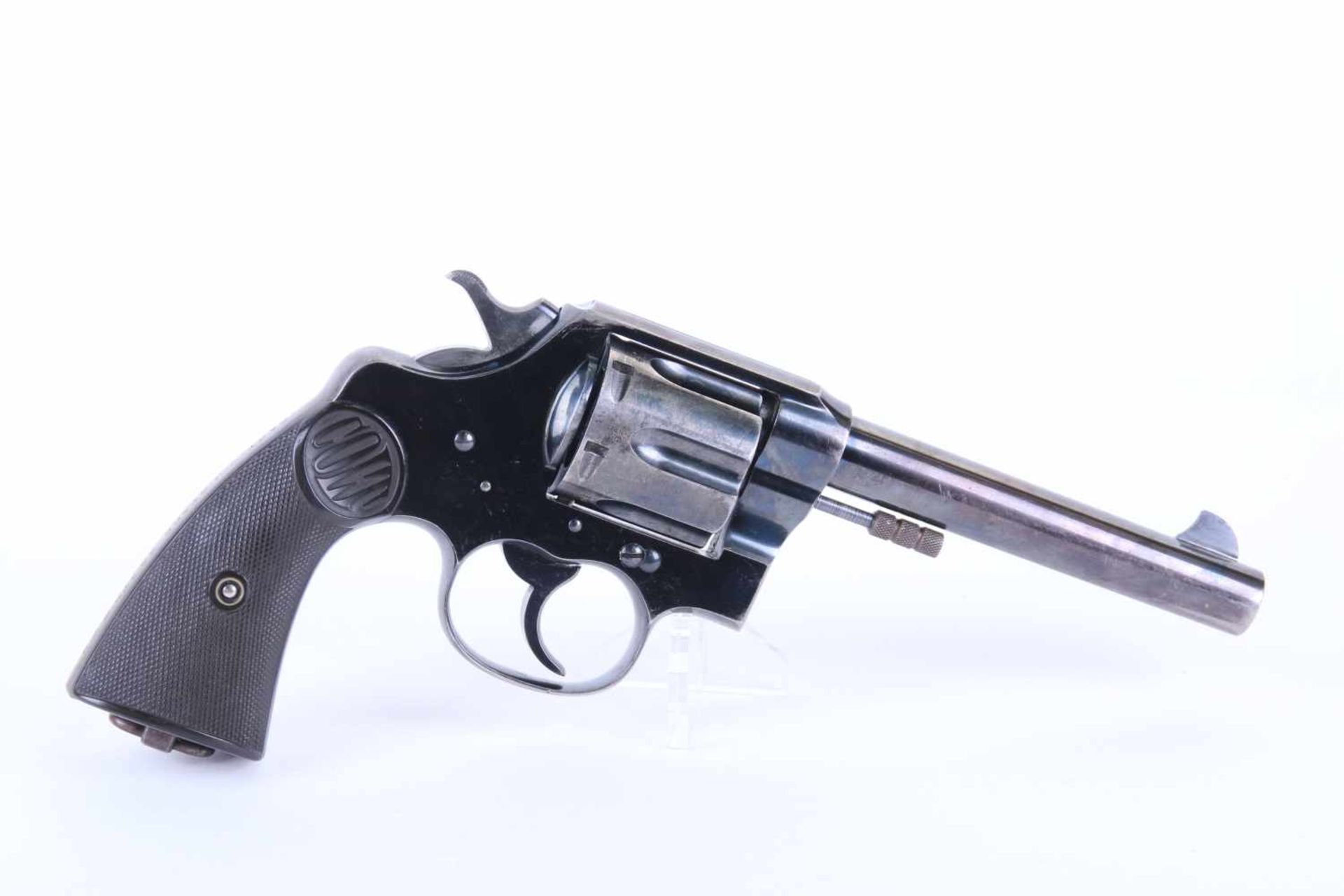 Revolver Colt New Service 1915 Catégorie B Calibre 455 eley. Plaquette en bakélite noire marquées - Bild 2 aus 4