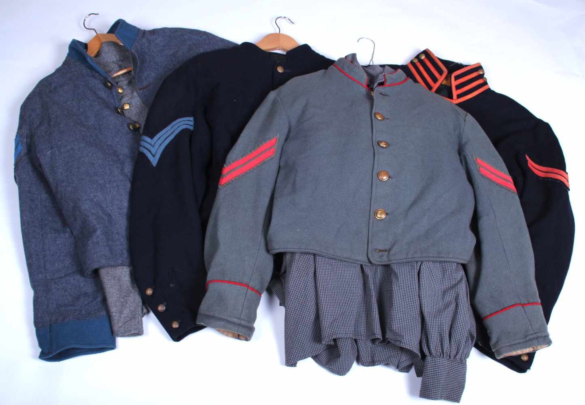 Ensemble de reproduction pour le théâtre de vareuses de la guerre de SécessionComprenant cinq