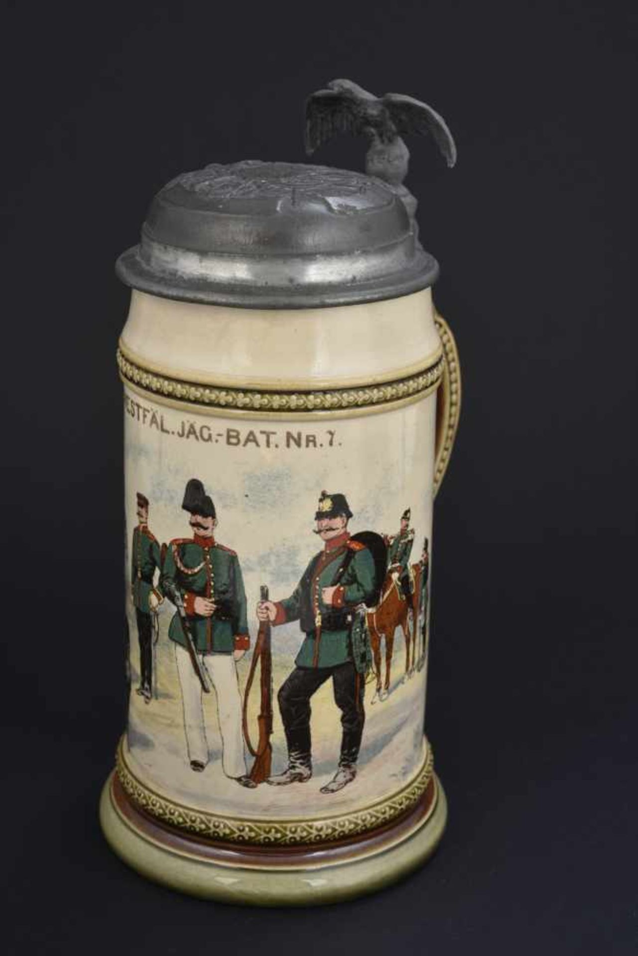 Chope de réserviste de chasseursChope de gré d'un demi litre du 7ème bataillon de chasseurs de