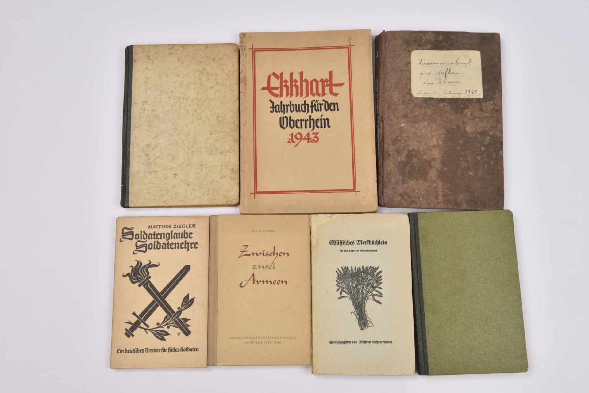 Livres de propagande allemande en Alsace Lot de 7 ouvrages en langue allemande sur le thème de l' - Image 4 of 4