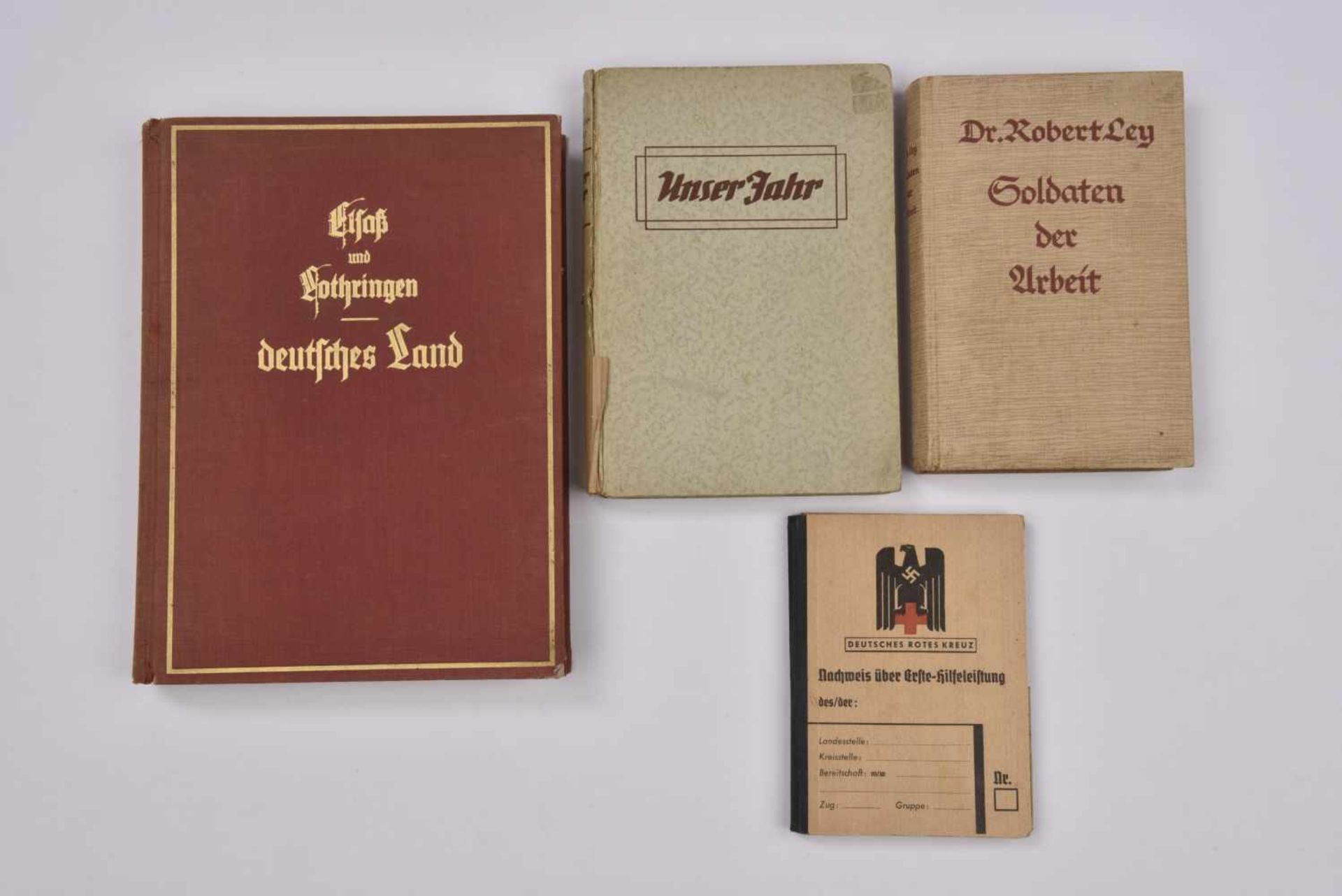 Livres de propagande allemande en Alsace (Colmar, Mulhouse) Lot de 4 livres autour de l'Alsace