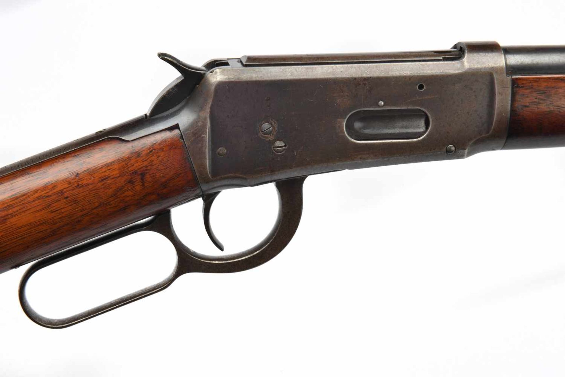 Winchester Riffle modèle 1894 . Calibre 38-55, canon rond, bronzé noir éclairci et tournant aux « - Bild 3 aus 3