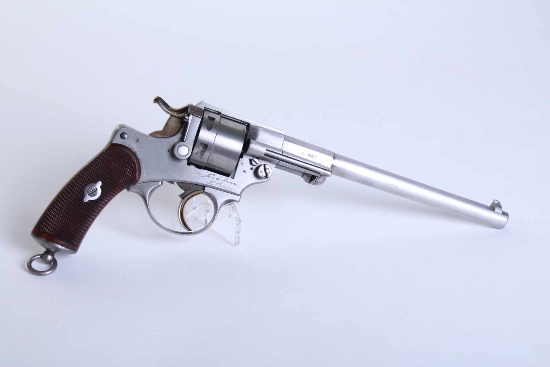 Revolver Mle 1873 expérimental Catégorie D. N° H76662. Fabrication 1882. Restauration ancienne. Bons