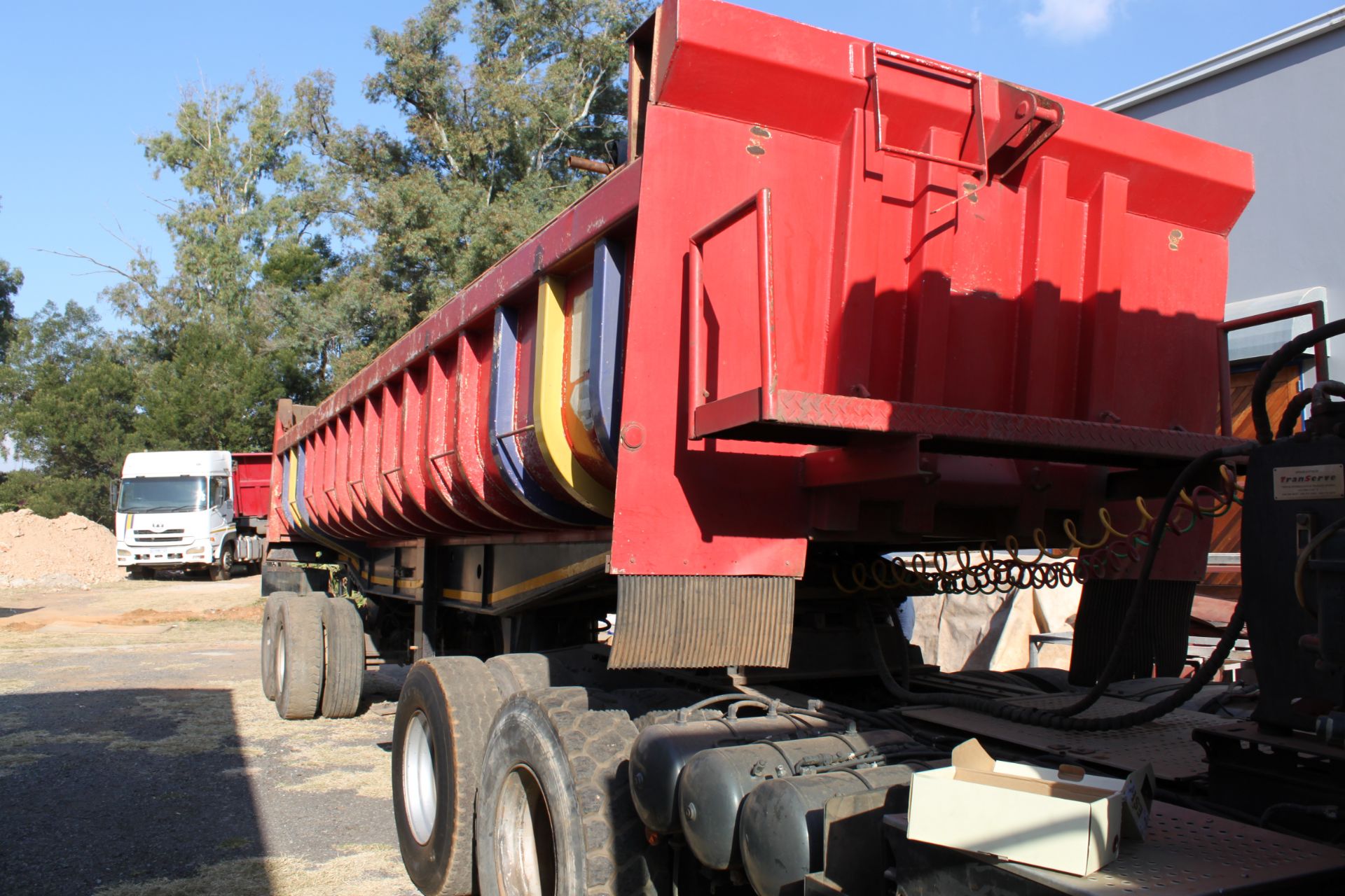 2000 Henred Fruehauf Copelyn End Tip 2 Axle 18 Ton Semi Trailer