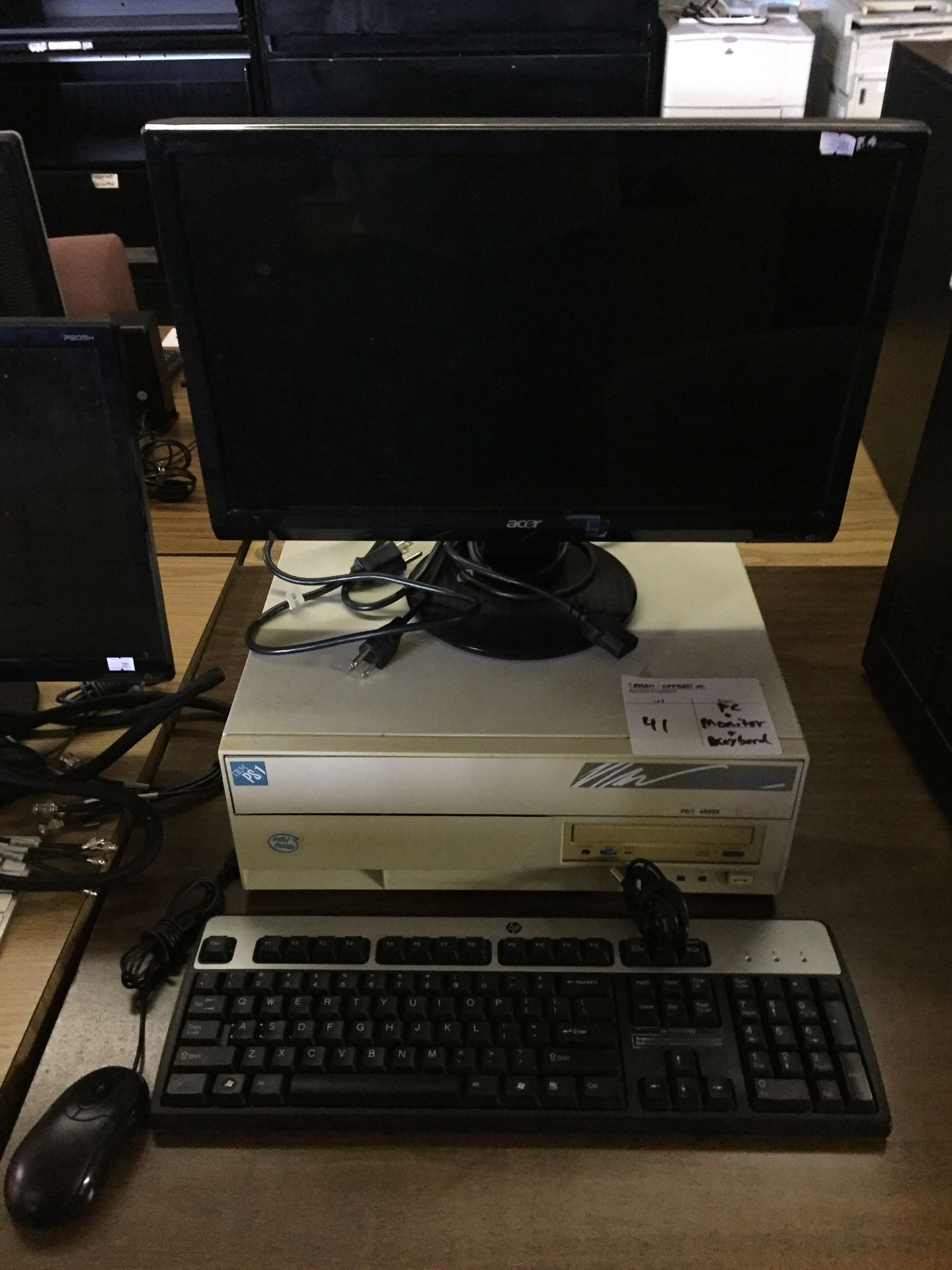 PC, MONITOR, KEYBOARD, MOUSE - 1PC, IBM PC PSI4865X - 1PC, ACER MONITOR P205H 20" - 1PC