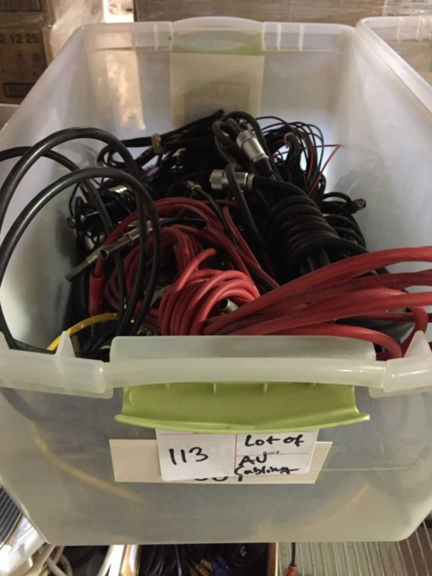 LOT OF AUDIO/VIDEO CABLES