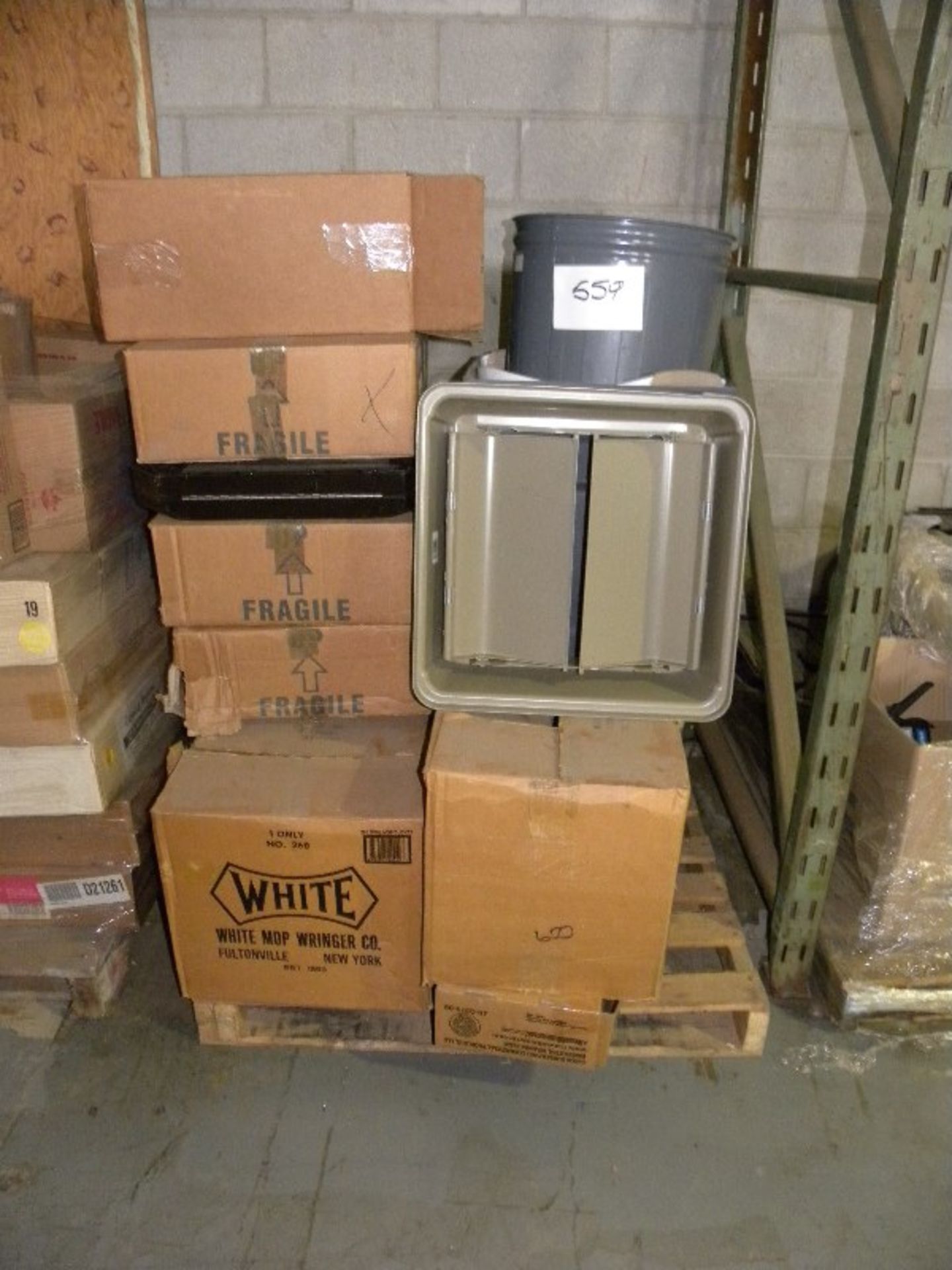 LOT OF MIXED WASTE BINS - 1 SKID