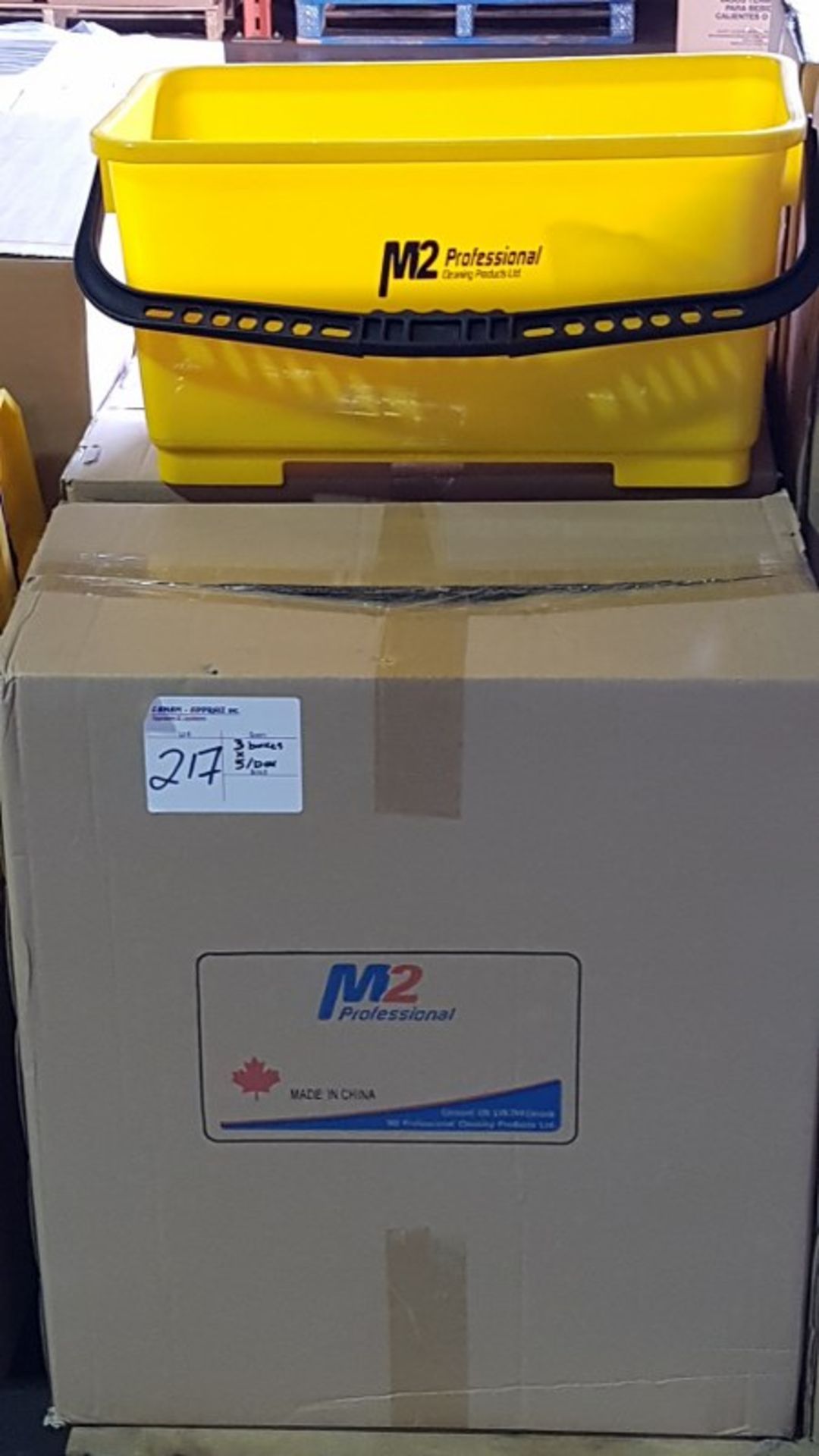 M2 PROFESSIONAL YELLOW BUCKETS - 3 BOXES x 5/BOX