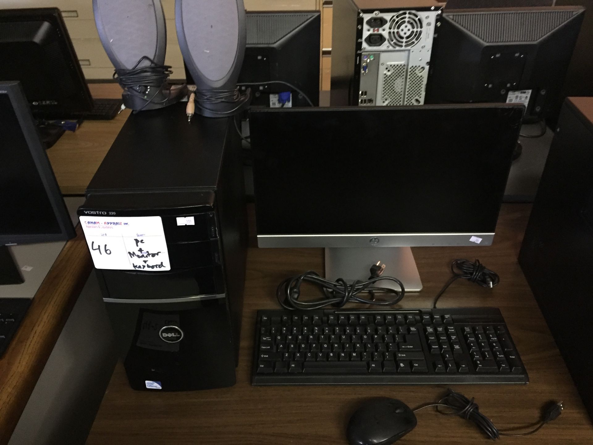 PC, MONITOR, KEYBOARD, MOUSE, SPEAKERS - 1PC, DELL VOSTRO 220 CELESON - 1PC, HP PAVILION MONITOR