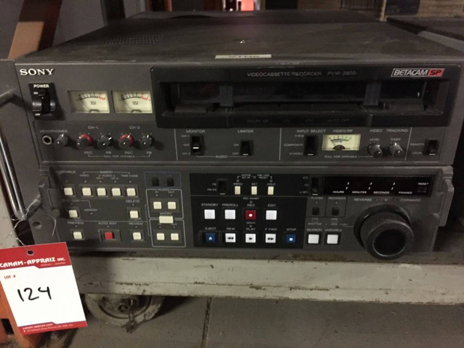 SONY PVW-2800 VIDEO CASSETTE RECORDER BETACAM