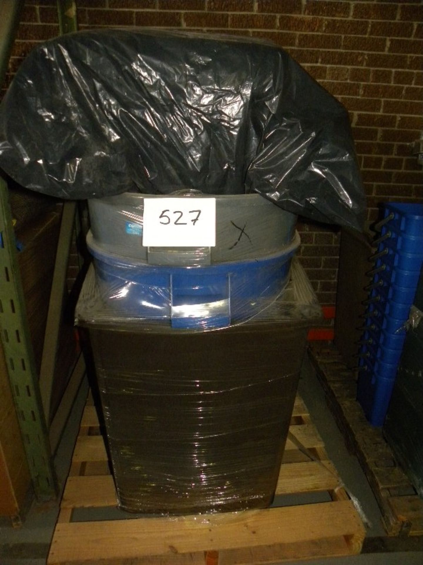 MIXED LOT OF PLASTIC WASTE BINS