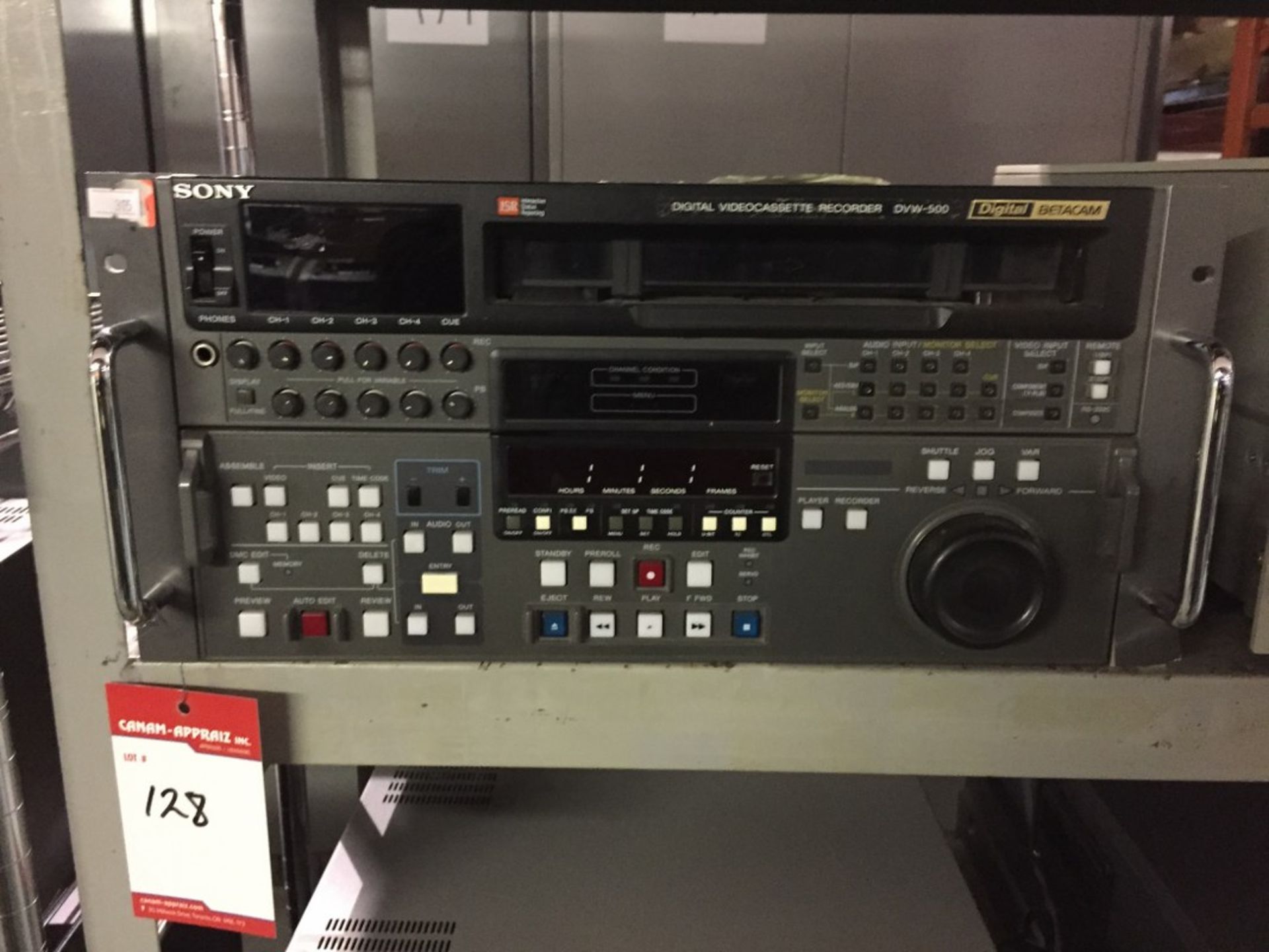 SONY DVW-500 DIGITAL VIDEOCASSETTE RECORDER DIGITAL BETACAM