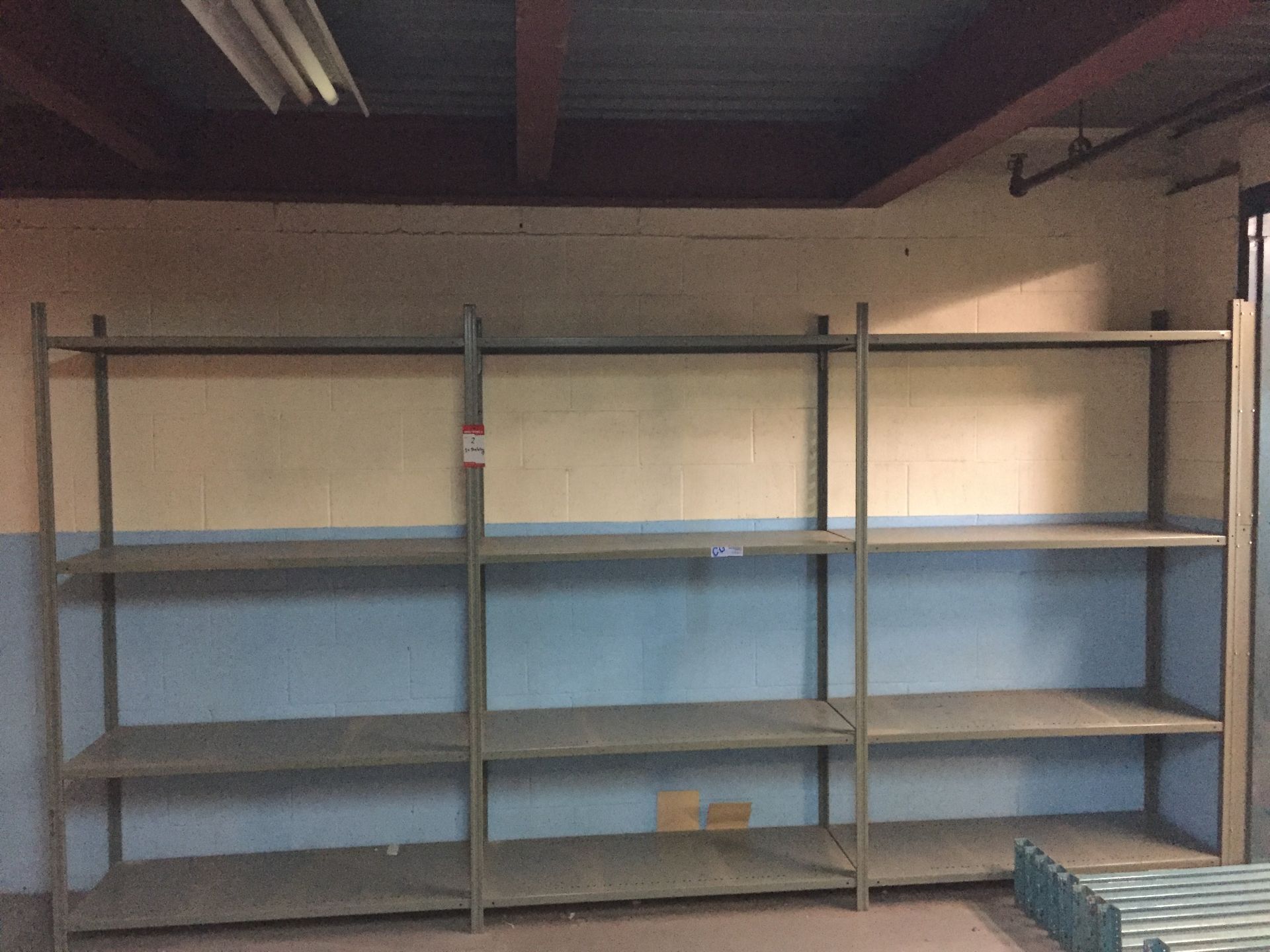 METAL SHELVING WITH 4 LEVELS - 6PCS