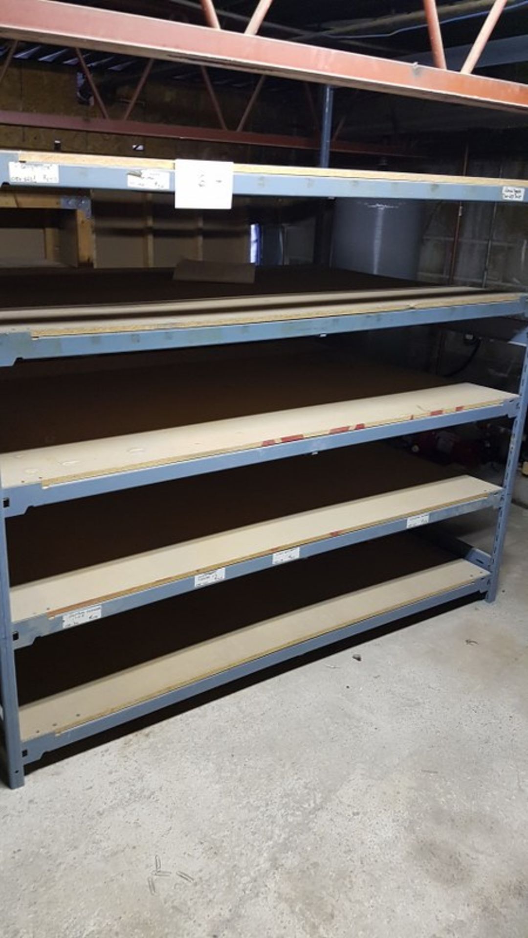 SECTIONS OF METAL SHELVING - 4PCS - Image 2 of 4