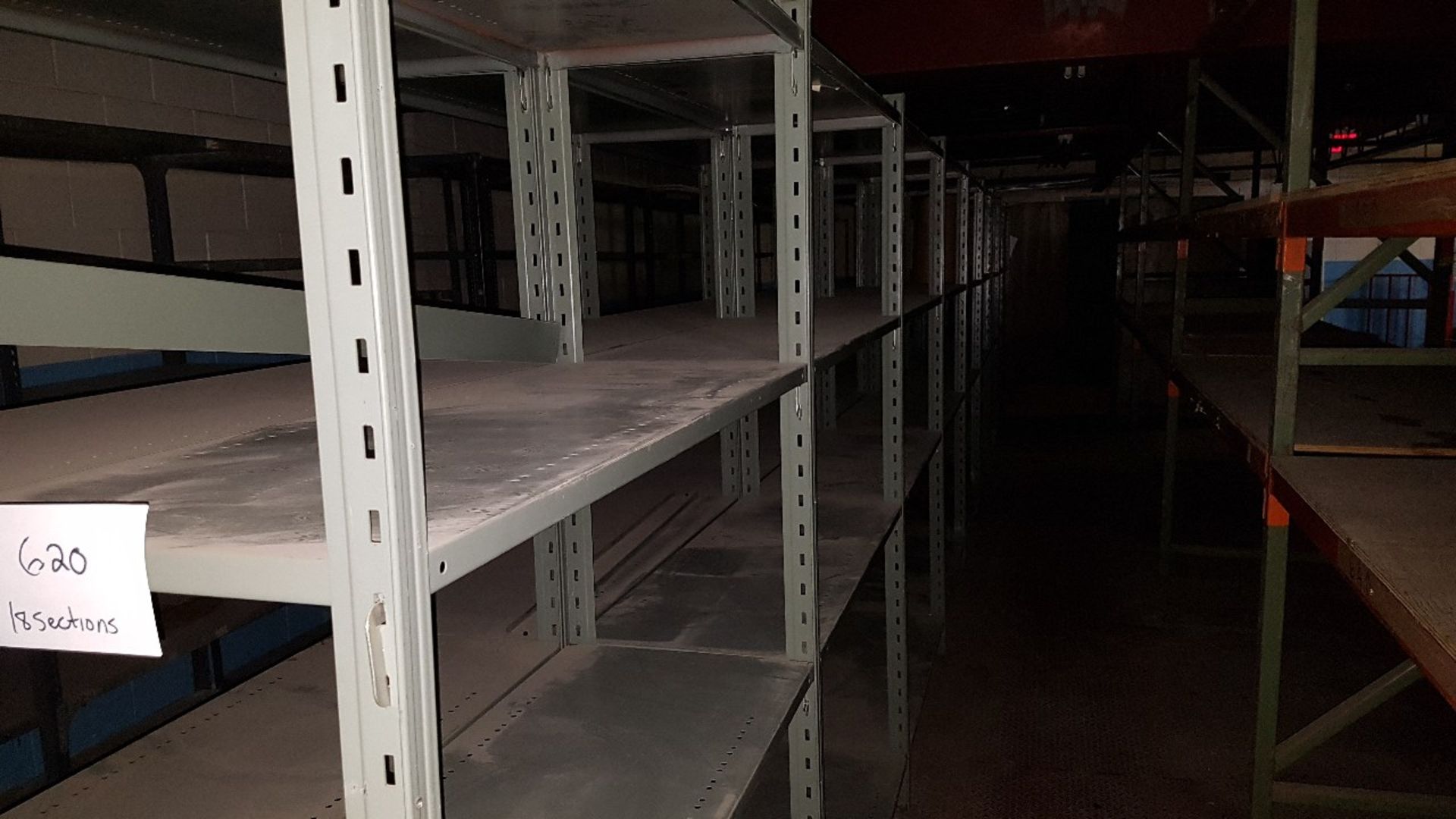 METAL SHELVING - 18 SECTIONS - Image 2 of 2