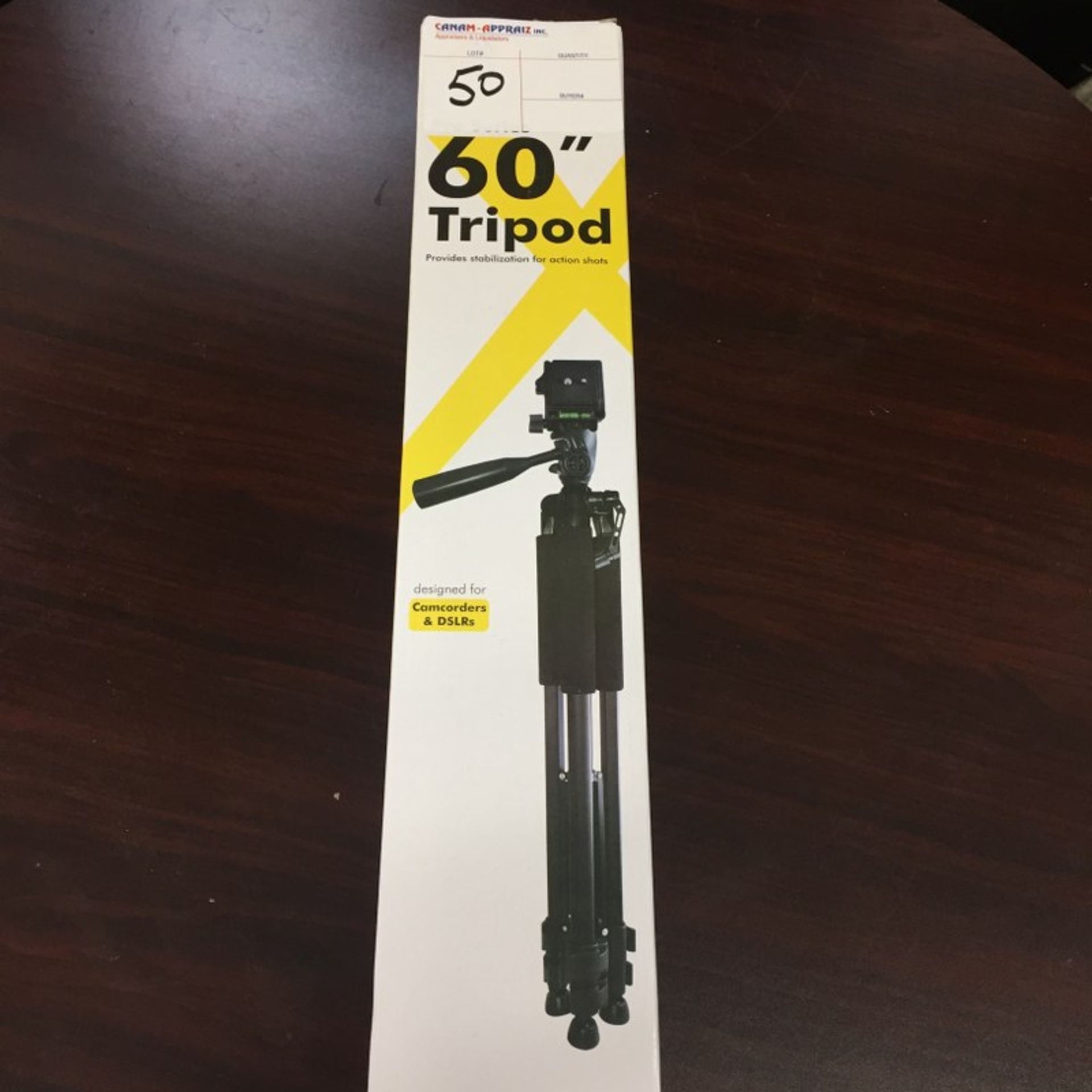 PRO SERIES 60" Tripod designed for Camcorders and DSCR's