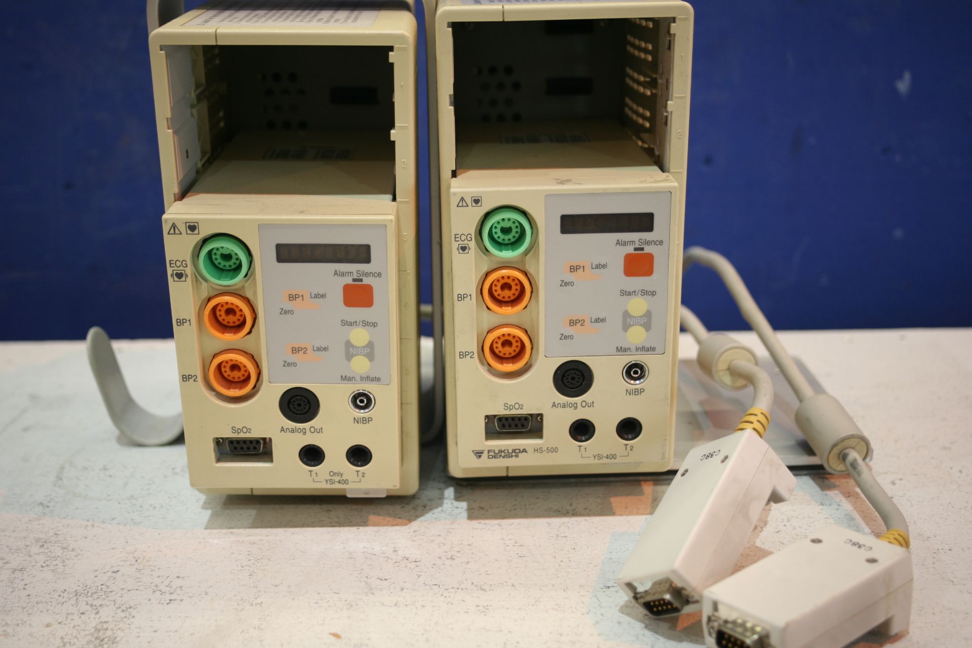 2x Fukuda Denshi IB-5006 Module Housing With Fukuda Denshi HS-500 Module