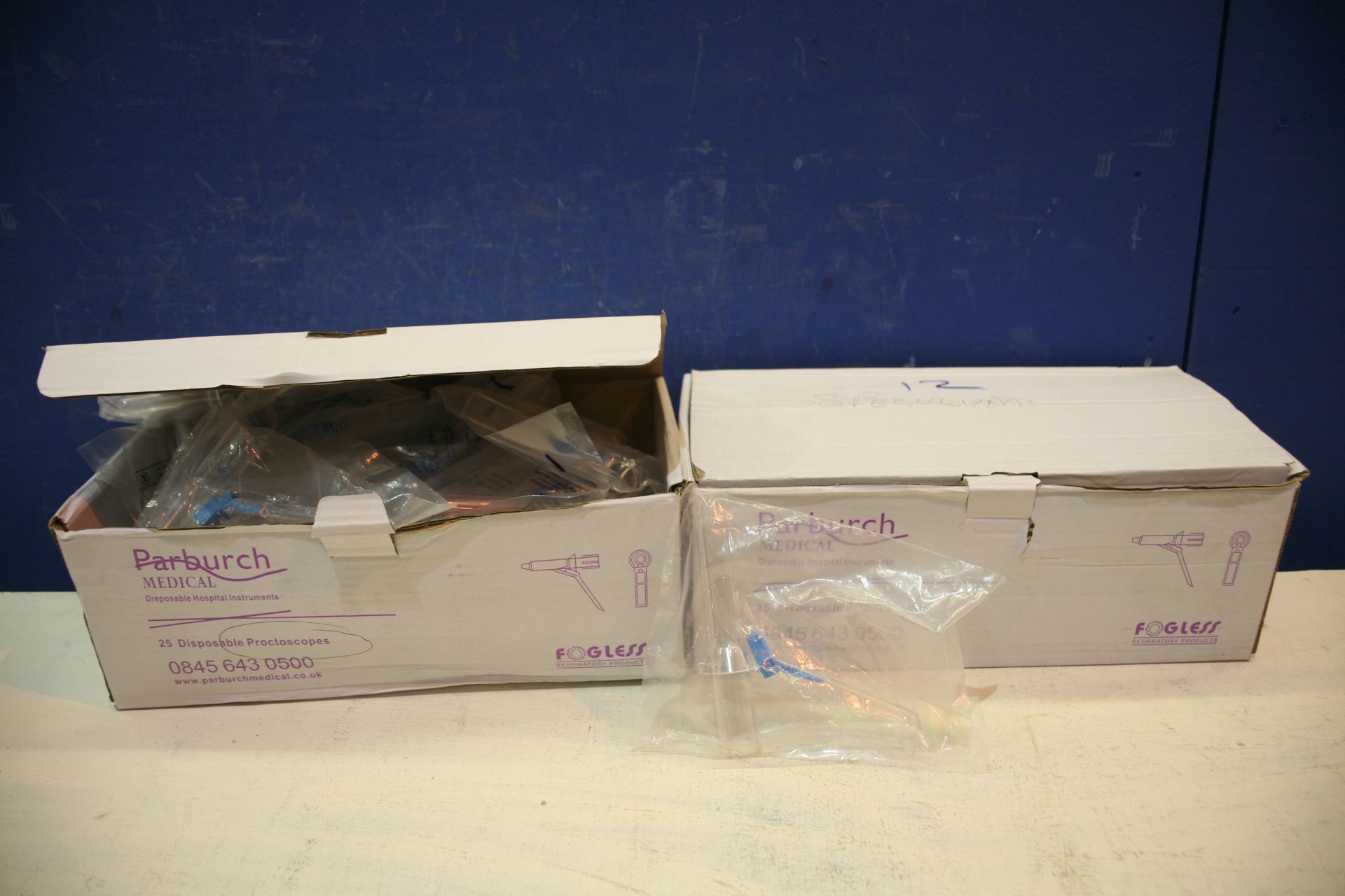 2x Box Of Parburch Medical Disposable Proctocopes