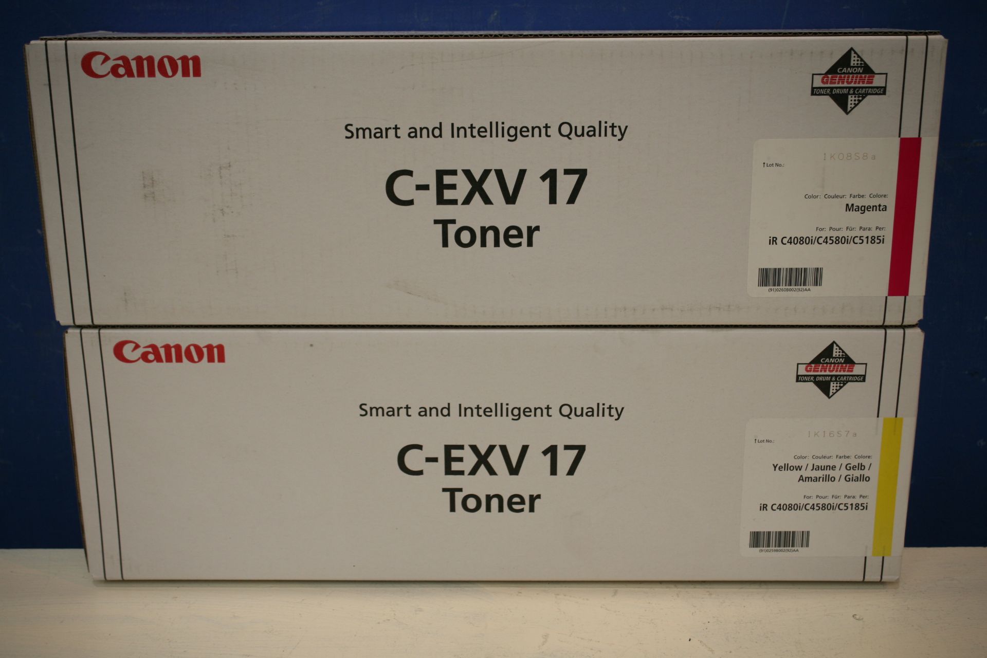 2x Canon Smart And Intelligent Quality C-EXV 17 Toner