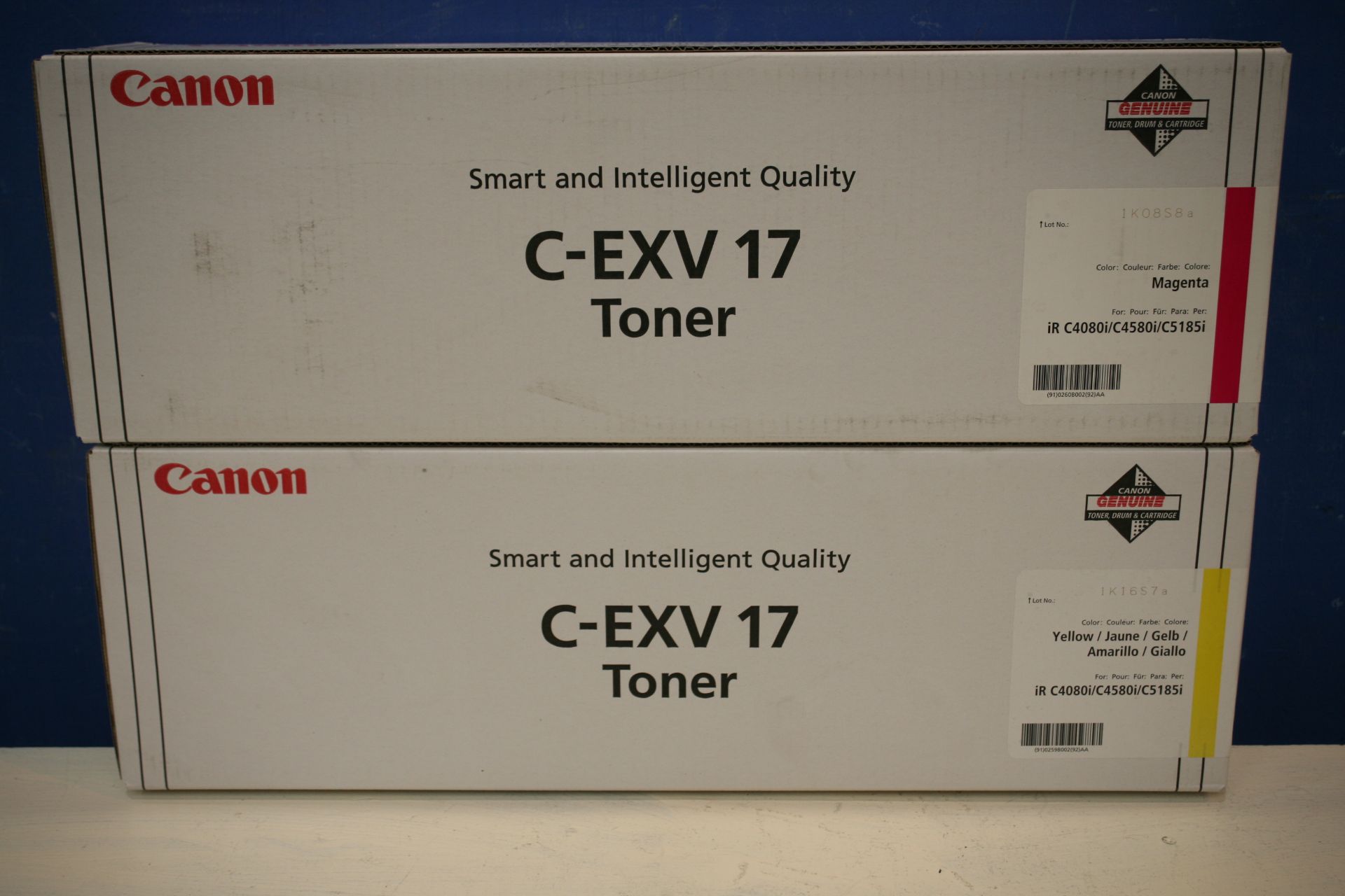 2x Canon Smart and Intelligent Quality C-EXV 17 Toner