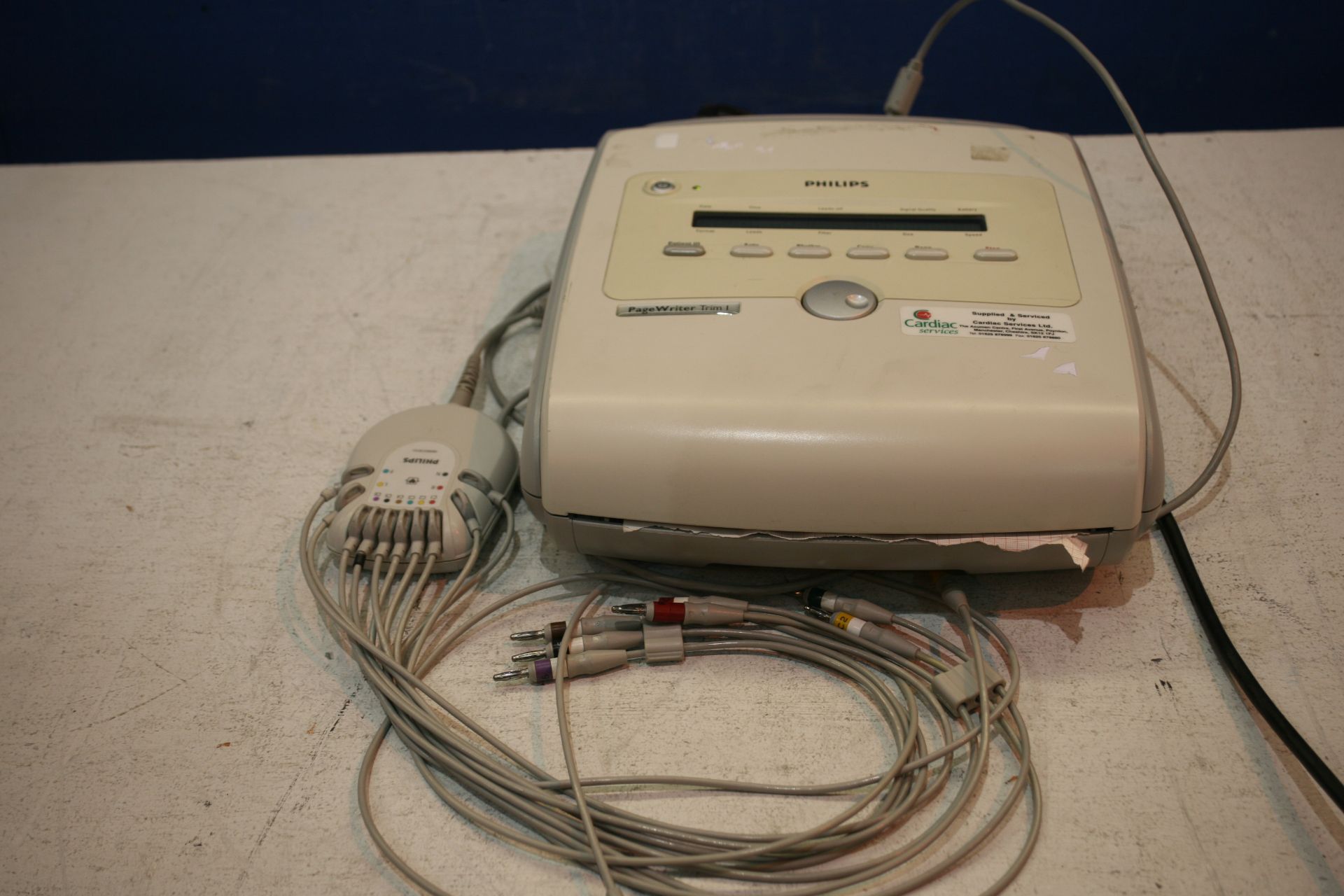 Philips Page Writer Trim I ECG Machine With ECG Leads *Powers Up*