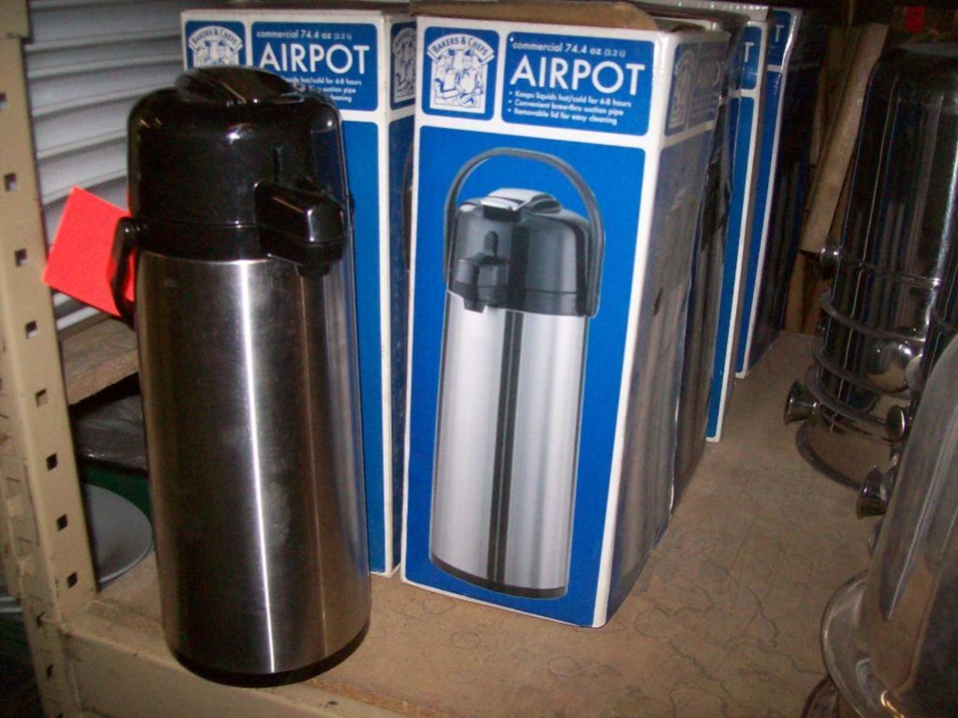 Bakers & Chefs 74.4 oz. commercial airpots-appear unused
