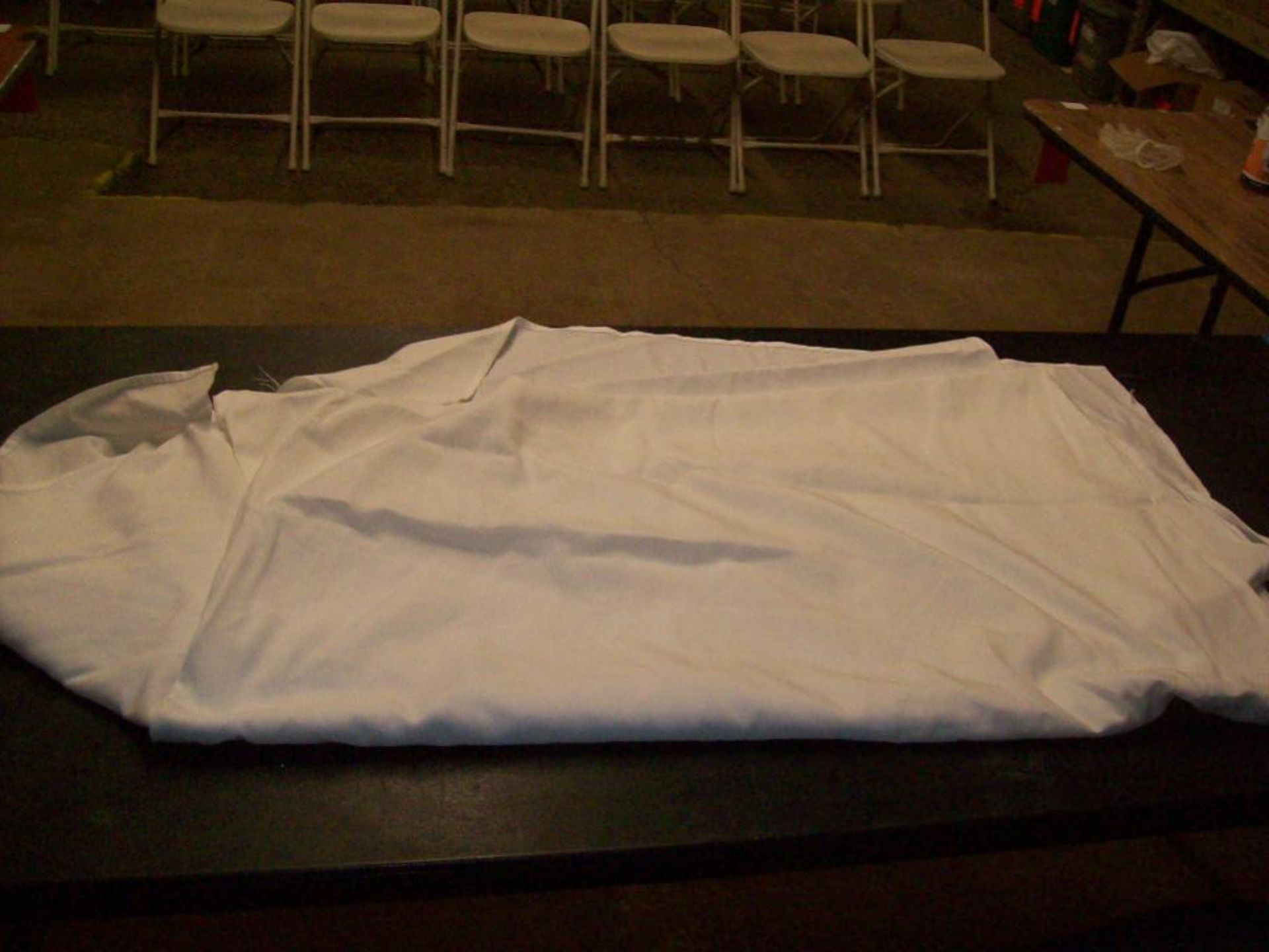Custom made white cloth barrel covers - Image 2 of 2