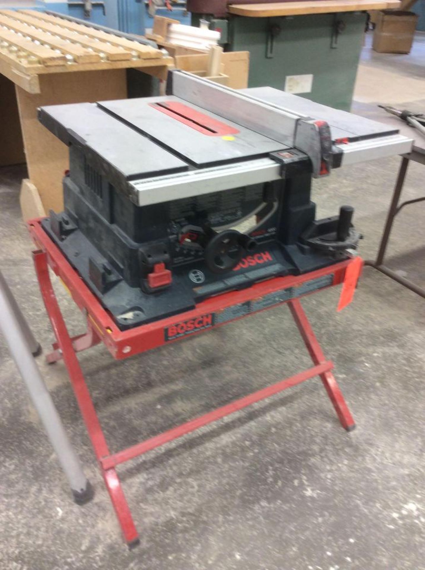 Bosch 4000 10" tilting arbor, portable table saw, 1 ph, with, Bosch TS 1000 folding table saw stand. - Image 3 of 3