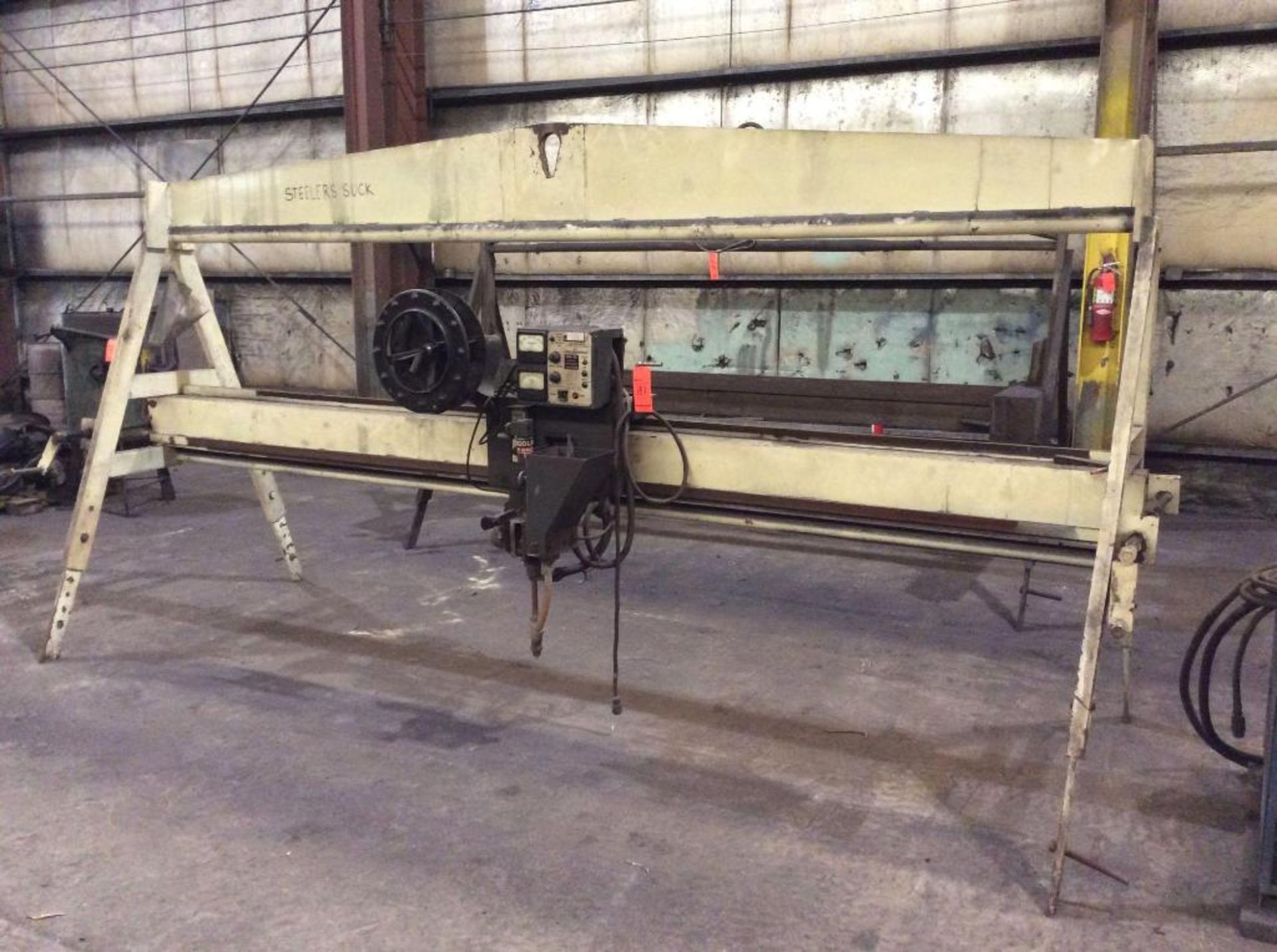 15' traveling head seam welder with Lincolnweld NA-3S wire feed and welding supply - Image 3 of 3